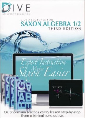 DIVE CD-Rom for Saxon Math Algebra 1/2, 3rd Edition    - 