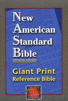 NASB Giant-Print Reference Bible, Burgundy Thumb-Indexed   -     By: Bible
