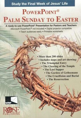 Palm Sunday to Easter: PowerPoint CD-ROM  - 