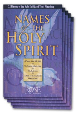 Names of the Holy Spirit Pamphlet - 5 Pack   - 