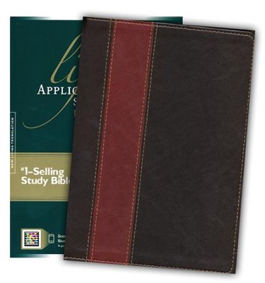 NLT Life Application Study Bible, Large Print TuTone Leatherlike Brown/Tan Indexed -