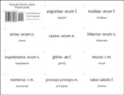 Fourth Form Latin Flash Cards  -     By: Cheryl Lowe, Michael Simpson
