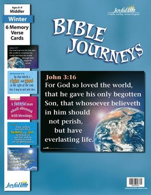 Bible Journeys Middler (Grades 3-4) Memory Verse  Visuals  - 