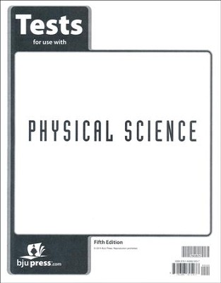 BJU Press Physical Science Tests (5th Edition)  - 