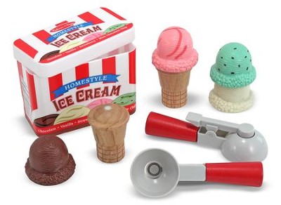 Scoop and Stack Ice Cream Cone Play Food Set  - 