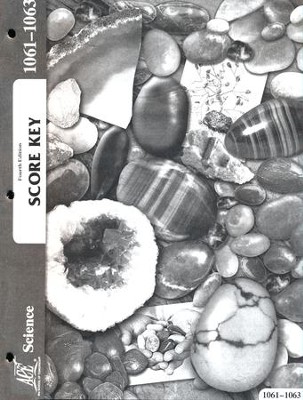 Science Score Key 1061-1063 (4th Edition) Grade 6  - 