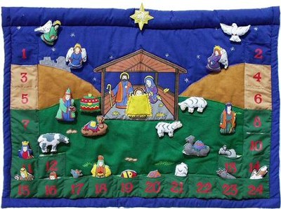 Nativity II Advent Fabric Calendar   - 