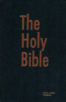 KJV Pew Bible, Black   - 