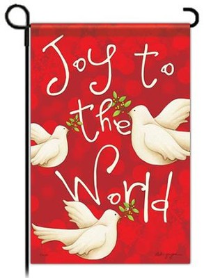 Joy to the World Garden Flag, Doves   -     By: Deb Grogan
