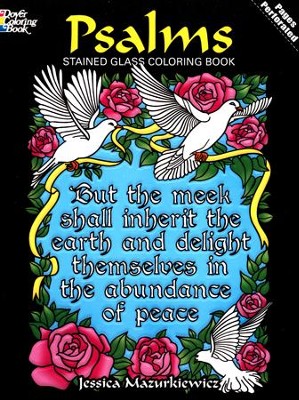 Psalms Stained Glass Coloring Book  -     By: Jessica Mazurkiewicz
