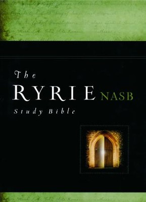 Ryrie NAS Study Bible Genuine Leather Black, Red Letter  -     By: Charles C. Ryrie
