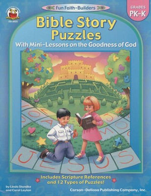 Bible Story Puzzles with Mini-Lessons on the Goodness of God Grades PK-K  -     By: Linda Standke, Carol Layton
