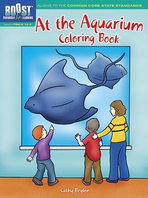 At the Aquarium Coloring Book  -     By: Cathy Beylon
