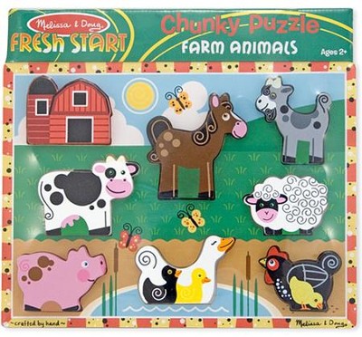 Farm Animals Chunky Puzzle   -     By: Melissa & Doug
