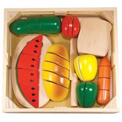 Cutting Food Box & Wood Utensils   -     By: Melissa & Doug
