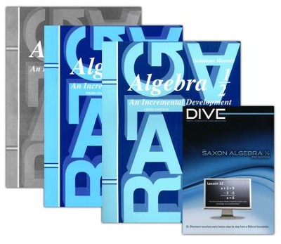 Saxon Algebra 1/2 Kit & DIVE CD-Rom, 3rd Edition   - 