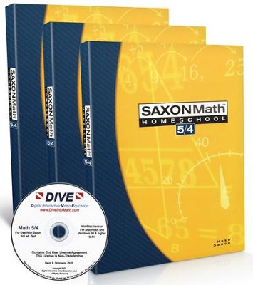 Saxon Math 5/4 Kit & DIVE CD-Rom, 3rd Edition   - 