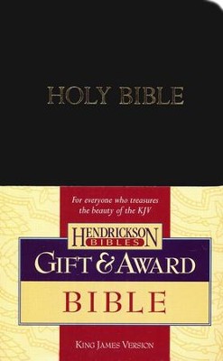 KJV Gift & Award Bible, Imitation leather, Black , Case of 24  - 