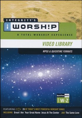 iWorship Resource MPEG Library Resource System DVD W-Z   - 