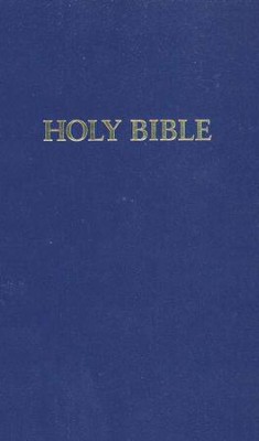 KJV Pew Bible, hardcover blue  - 