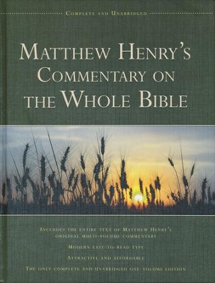 Matthew Henry's Commentary on the Whole Bible   -     By: Matthew Henry
