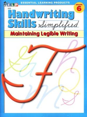 Handwriting Skills Simplified Level F: Maintaining   Manuscript Writing  - 