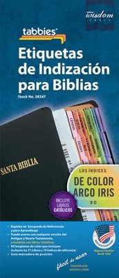 Etiquetas de Indizaci&#243n para Biblias, Arcoiris  (Rainbow Bible Tabbies)  - 