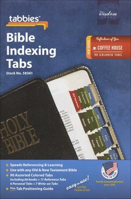 Bible Tabs, Coffee House Colors   - 