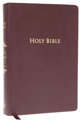 King James Study Bible, Second Edition, Bonded Leather, Burgundy--indexed  - 