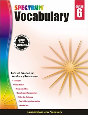 Spectrum Vocabulary Grade 6 (2014 Update)  - 