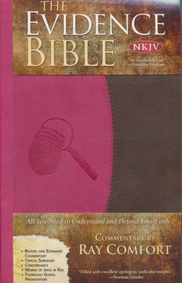 NKJV Evidence Bible, Duo-Tone Pink/brown  -     By: Ray Comfort
