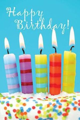Child's Birthday Cake Postcard (Postcard of 25): 5 Birthday Candles  - 