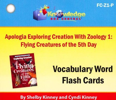 Exploring Creation with Zoology 1: Flying Creatures of the 5th Day Vocabulary Flash Cards (Printed Edition)  -     By: Cyndi Kinney, Shelby Kinney
