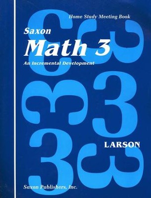Saxon Math 3, Meeting Book   - 
