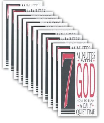 Seven Minutes with God: How to Plan a Daily Quiet Time Pack of 25  - 
