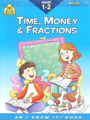 Time, Money & Fractions, Grades 1-2   - 