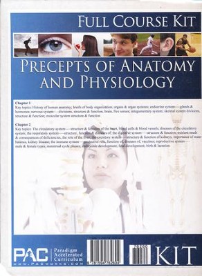 The Precepts of Anatomy and Physiology--Full Course   Kit  - 