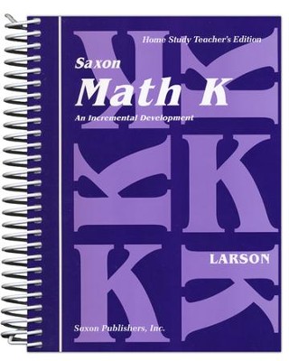 Saxon Math K, Home Study Teacher's Edition   - 