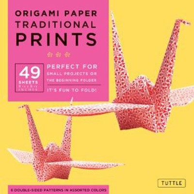 Origami Paper Traditional Prints with 8 page booklet  - 