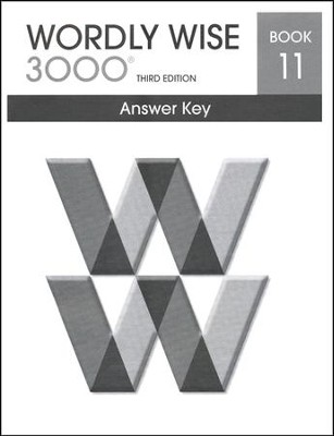 Wordly Wise 3000 3rd Edition Answer Key Book 11 (Homeschool  Edition)  - 