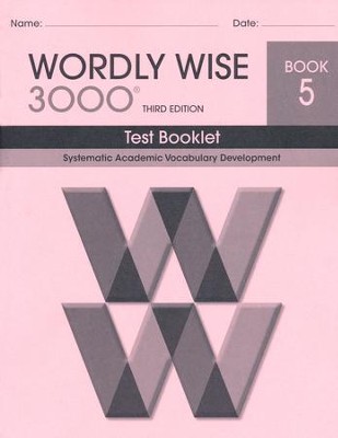 Wordly Wise 3000 Book 5 Test 3rd Ed. (Homeschool Edition)  - 