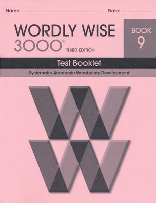 Wordly Wise 3000 Book 9 Test 3rd Ed. (Homeschool Edition)  - 