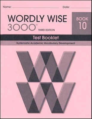 Wordly Wise 3000 Book 10 Test 3rd Ed. (Homeschool Edition)  - 