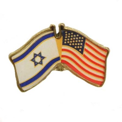 USA & Israel Flags Lapel Pin  - 