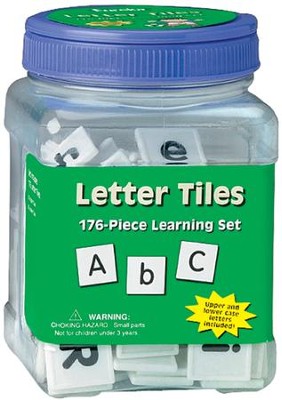Tub of Letter Tiles: 176-Piece Learning Set   - 