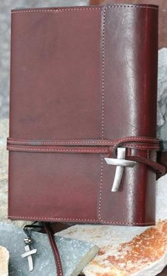 Leather Wrap Bible Cover, Burgundy, Extra Large  - 