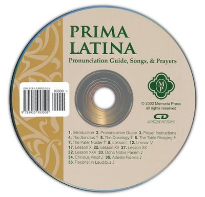 Prima Latina, Pronunciation CD   - 