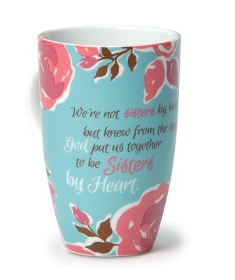 Sisters By Heart Floral Mug   - 