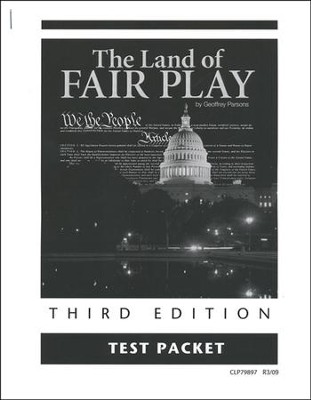 The Land of Fair Play, Third Edition Test Packet, Grade 8  (Remedial Grades 9-12)  -     By: Geoffrey Parsons
