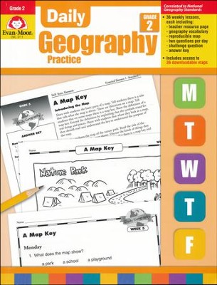 Daily Geography Practice, Grade 2   - 